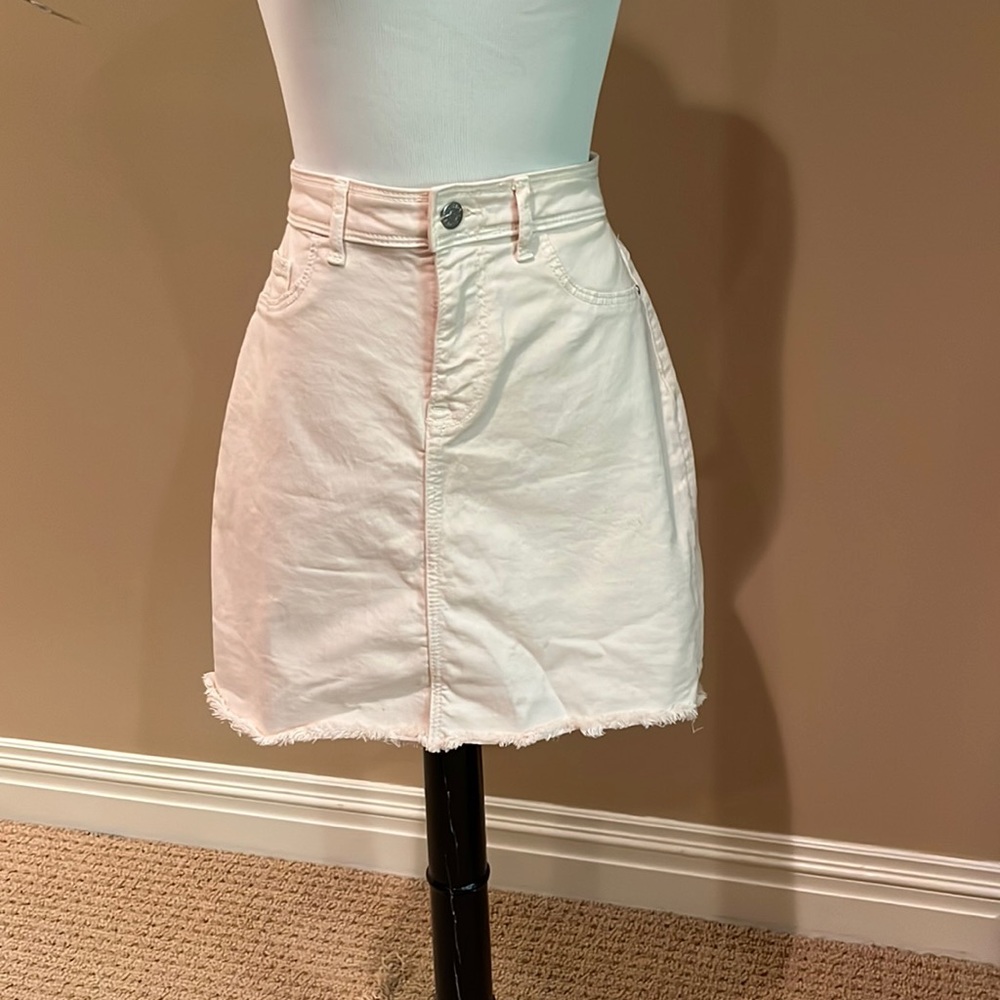 JDY light pink denim skirt